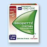 Никоретте пл-рь трансдерм полуп 25мг/16ч №7***