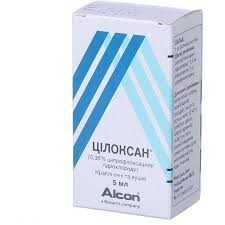 Цілоксан очні/вушні краплі 0.35% 5мл флак.-крапельн. карт кор/