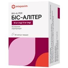 Біс-алітер капс тв 10мг/8мг №30(10х3) бліс карт пач