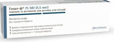 Гонал-ф (фоллитропин альфа) пор. д/ин 75ме амп №1